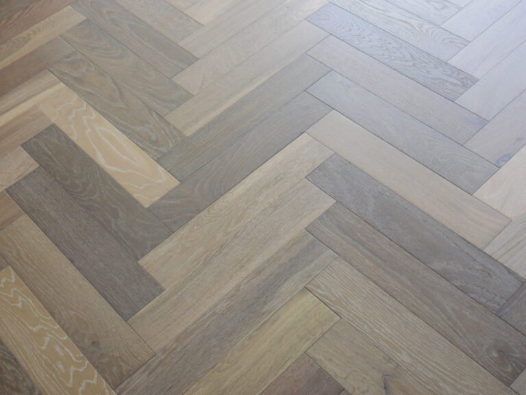 Parquet Rovere Project Line — Grigio fumo 90×450