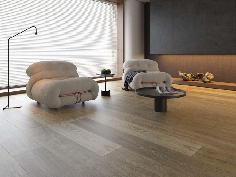 Parquet Chêne Heritage — Vieilli Réactif Gris Charbon (Huile Dure) 220×2200