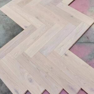 Oak Parquet Modern Line — White Oiled 125×600