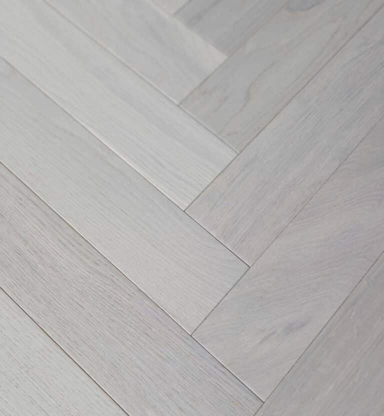 Parquet Chêne Project Line — Huilé Blanc 90×450