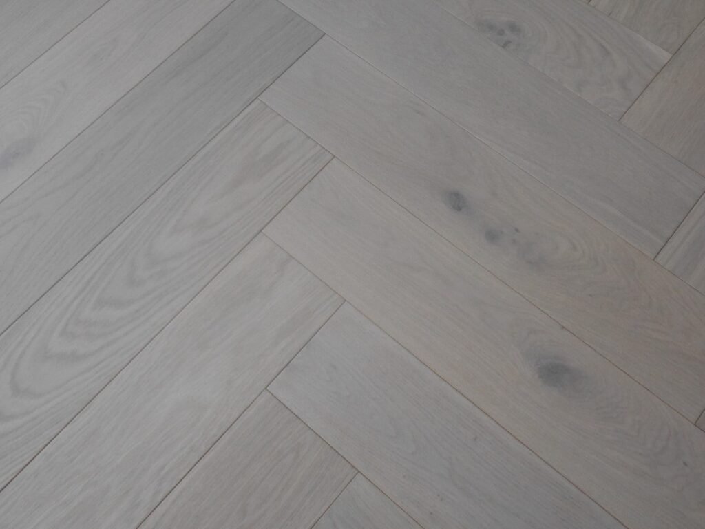 Eiken Parket Modern Line — Wit geolied 125×600