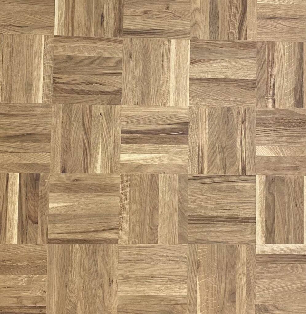 Parquet Mozaïek Eiken Massief — Damier Extra Rustiek