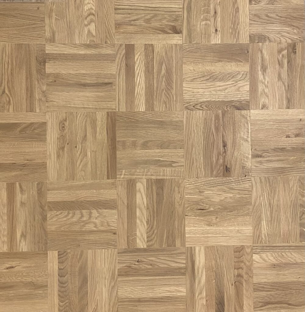 Parquet Mozaïek Eiken Massief — Damier Rustiek