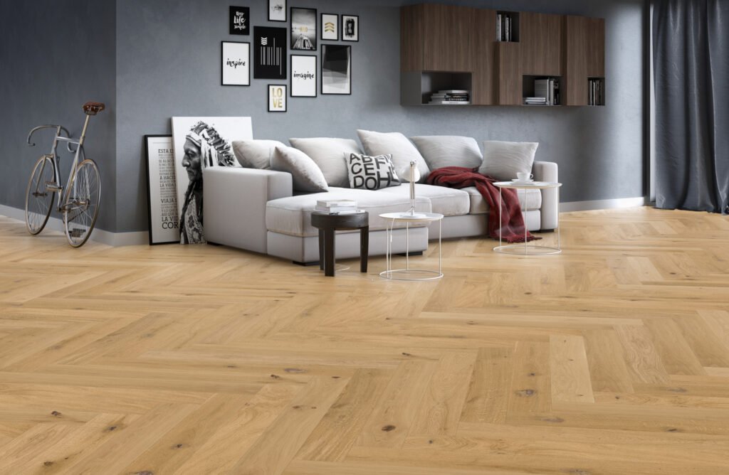 Parquet Rovere Earthquake — Spina di pesce huilé 148×1080