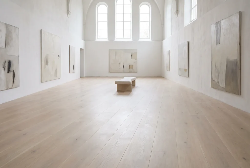 Grand volume aux lames XXL en Eiche brut verni invisible