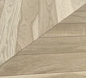 Parquet Eiche point de Hongrie 60° — Peu noueux brut 92x550