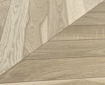Parquet Eiche point de Hongrie 60° — Peu noueux brut 92x550