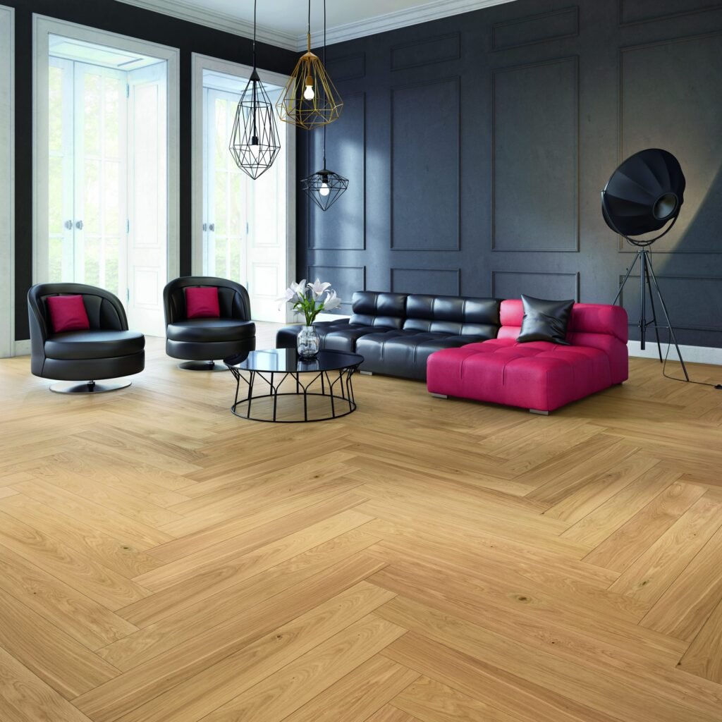 Eichenparkett Classic — Fischgrät huilé 148×1080