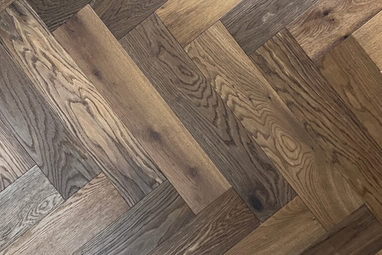 Eiken Parket Braunschweig — Donker gerookt 122×610