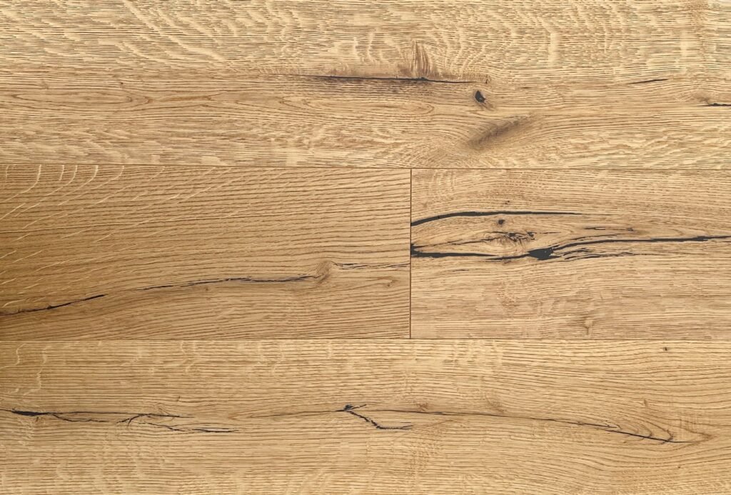 Parquet Chêne Malin — Brossé Huilé Naturel 220×2200 · grade rustique